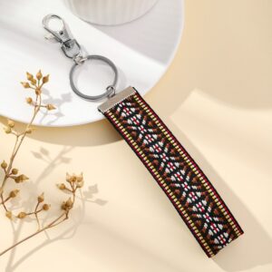 Style four / Embroidery hand rope key chain