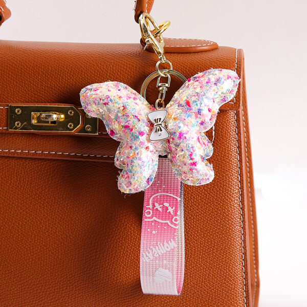 O1CN012A5kLX2780gt4mk6q_4034837751-0-cib Wholesale Sequin Butterfly Keychain