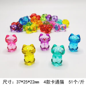 Mixed color 4 cartoon cats (51/kg)