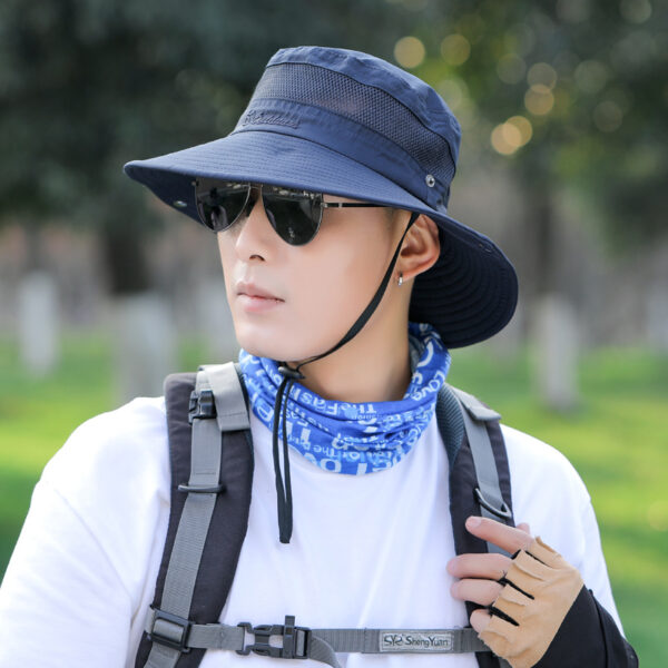 Wholesale Polyester Outdoor Sun Visor Hat Couple Bucket Hat Mountaineering Hat