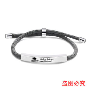 SLX033 gray rope bracelet