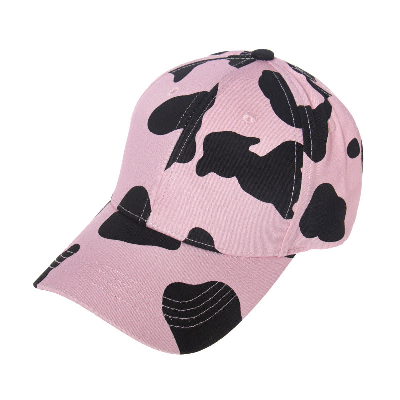 Wholesale lyester Cow Pattern Baseball Cap