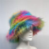 Wholesale Colorful Plush Imitation Fur Bucket Hat