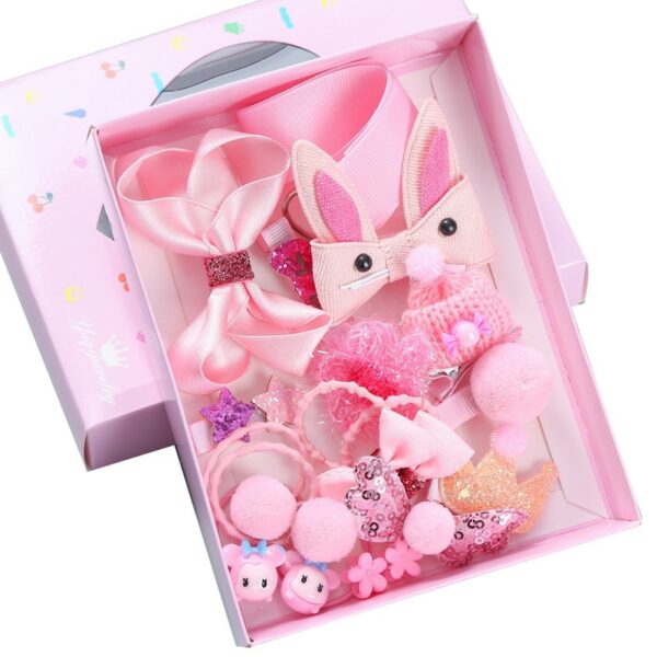 O1CN012CIcR82MZEQdvoqBN_2211583179841-0-cib Wholesale 18-piece Set of Cute Fabric Hair Clips for Children