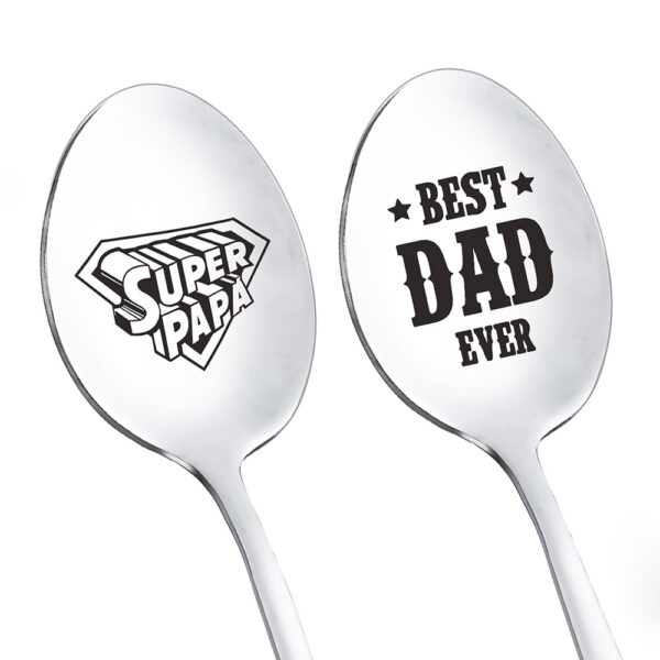 Wholesale Stainless Steel Father's Day Personalized Engraved Coffee Spoon