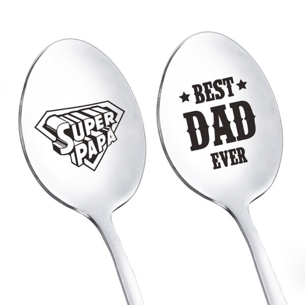 Wholesale Stainless Steel Father's Day Personalized Engraved Coffee Spoon