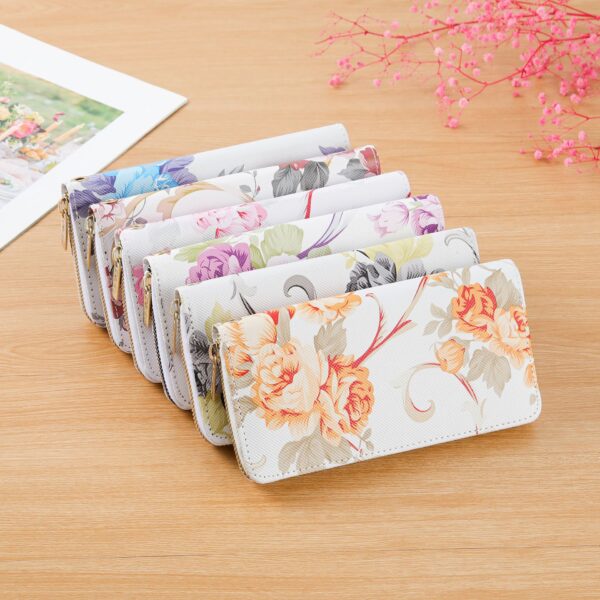 O1CN012Dij2a1KXHXKNmrTx_964531173-0-cib Wholesale PU Long Flower Printed Women's Purse