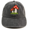 Wholesale Washed Cotton Mushroom Baseball Caps