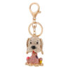 Wholesale Colorful Diamond Cute Puppy Creative Keychain