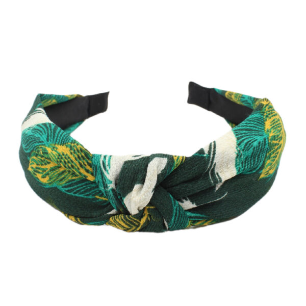 Wholesale Cross Pattern Knot Fabric Wide Edge Headband