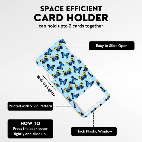 Wholesale Polyester Butterfly Card Holder Keychain