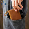Wholesale Antimagnetic Large Capacity Cowhide Card Bag