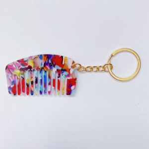Colorful -5.3cm * 3.1cm / Gold key chain