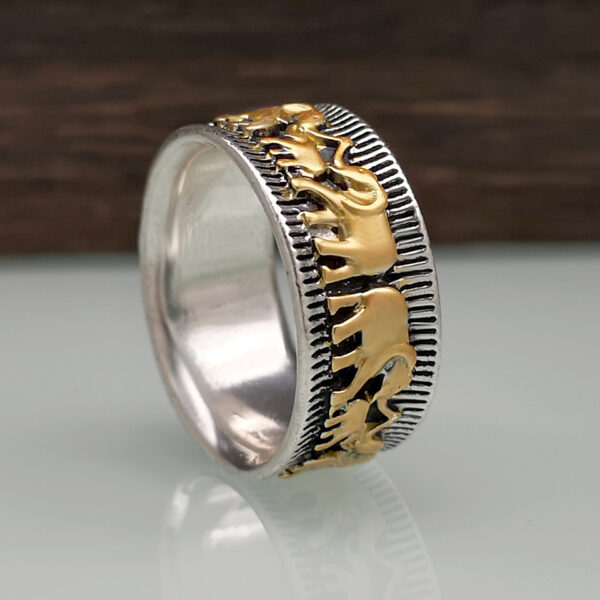 O1CN012N4Yfw294v8uPENMh_3175378015-0-cib Wholesale Alloy Big and Small Elephant Rings