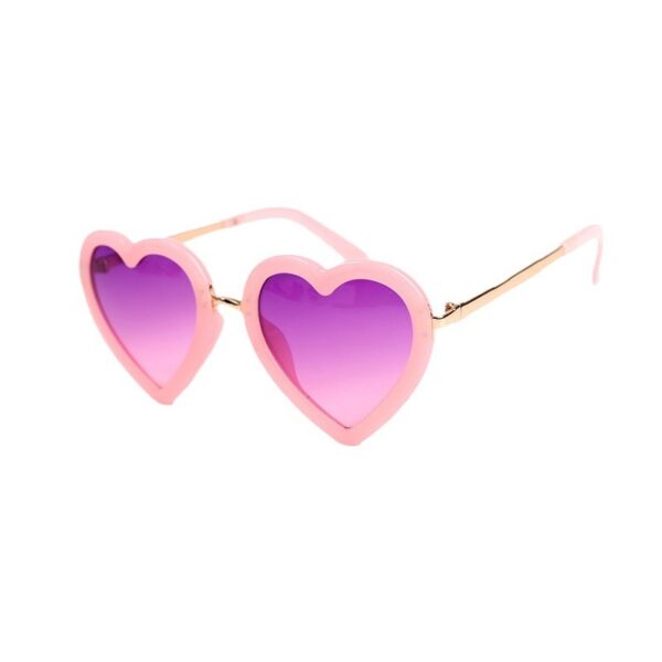 Wholesale Heart Colorful Gradient Kids Sunglasses AC