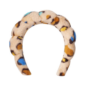 Floral leopard print headband