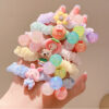 Wholesale Children's Cartoon Cute Elastic Resin Hair Scrunchies