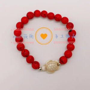 White Turtle Red Pine stone