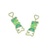 Wholesale Alloy Rhinestone LUCK  Mardi Gras Earrings