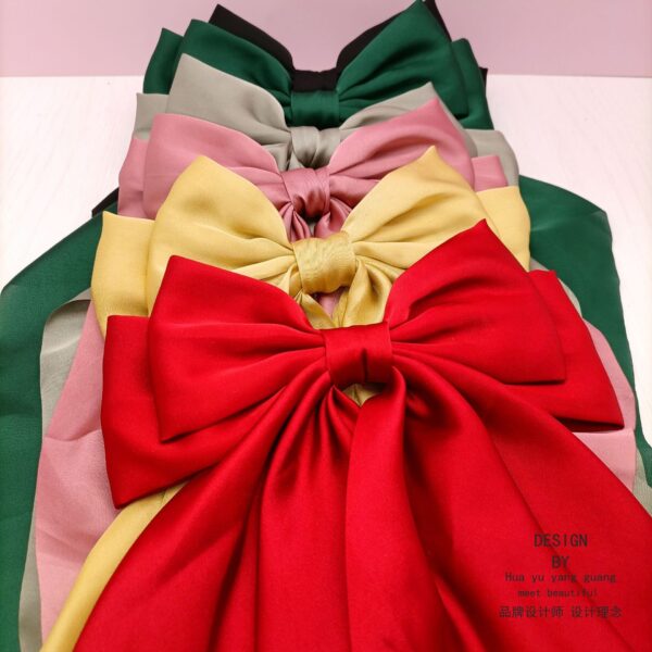 Wholesale Large Bow Silk Hair Clips