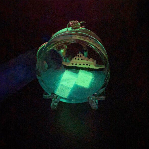 Wholesale Into Oil Boat Drift Bottle Acrylic Keychains