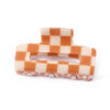 Wholesale Colorful Checkerboard Shark Clip Acrylic Hair Clip