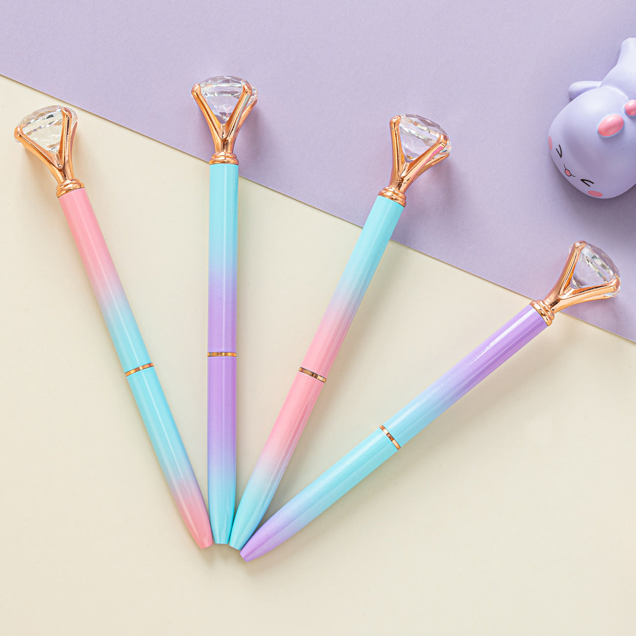 Wholesale Gradient Big Diamond Metal Ballint Pen