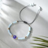 Wholesale Devil Eye Crystal Beads Alloy Bracelet