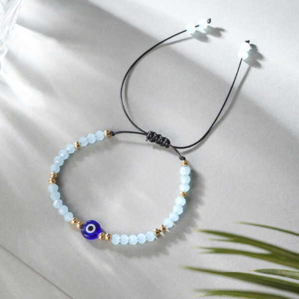 Wholesale Devil Eye Crystal Beads Alloy Bracelet