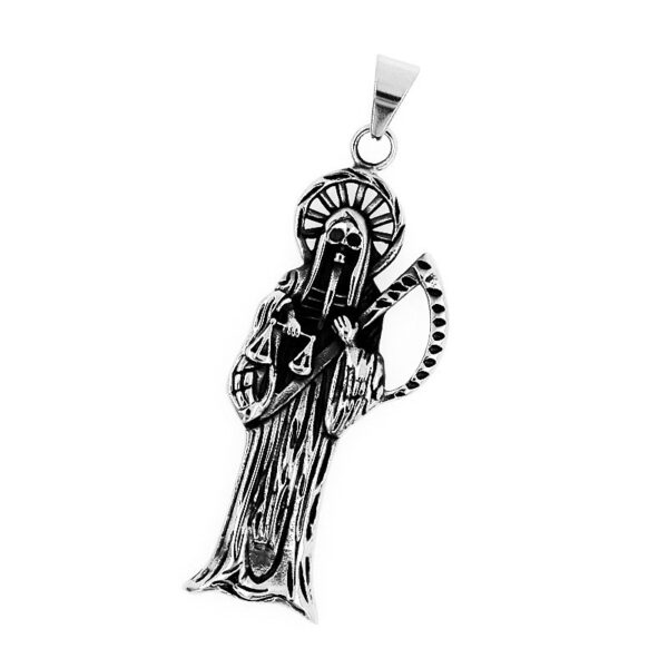 O1CN012XzBx81de8DljKN6n_2249443760-0-cib-1 Wholesale Reaper Sickle Necklace Pendant Vintage Punk Alloy Necklaces