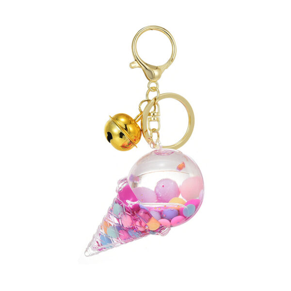 O1CN012ZrRRG1JM07UnDgSU_2200601031013-0-cib Wholesale Ice Cream Luminous Oil Floating Acrylic Liquid Keychain