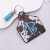 O1CN012aaMu01ftMRxtXCUa_3172764064-0-cib Wholesale Leather Western Cow Pattern Animal Fur Letter Printing Leather Oil Edge Keychain
