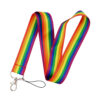 Wholesale Gay Rainbow Polyester Badge Lanyard