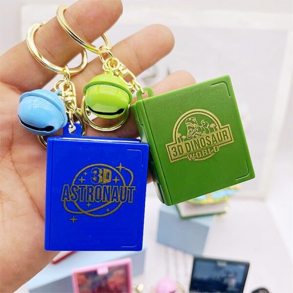 O1CN012cdwf327mJbBkJsad_2201234717839-0-cib Wholesale 3D Stereo Explosive Book Magic World Magic Book Plastic Keychains