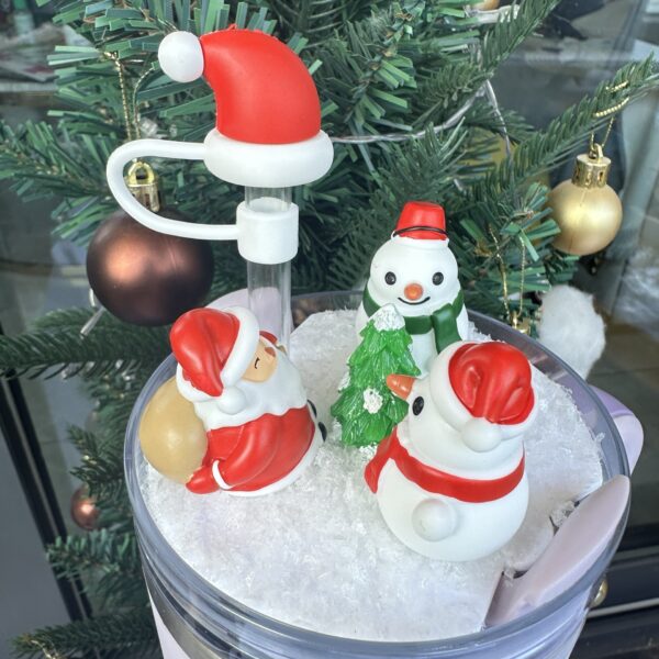 Wholesale Christmas Snowman Full Coverage Large Board Ice King Cup Accessories