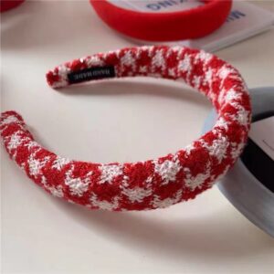 Small houndstooth Red