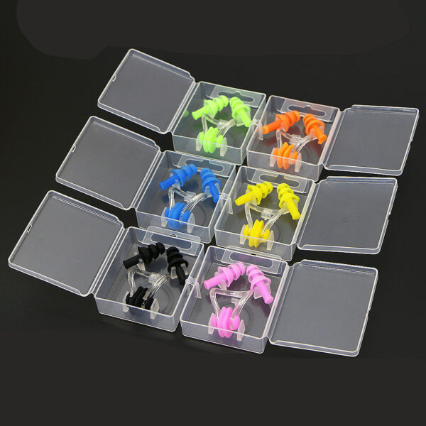 O1CN012eCaUD2Jm6eNXmVaS_3857079463-0-cib Wholesale Boxed Swimming Nose Clip Earplugs Swimming Equipment