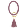 Wholesale Twist Tassel Silicone Wrist Keychain