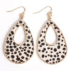 Wholesale Water Droplet Hollow Metal Earrings