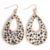 Wholesale Water Droplet Hollow Metal Earrings
