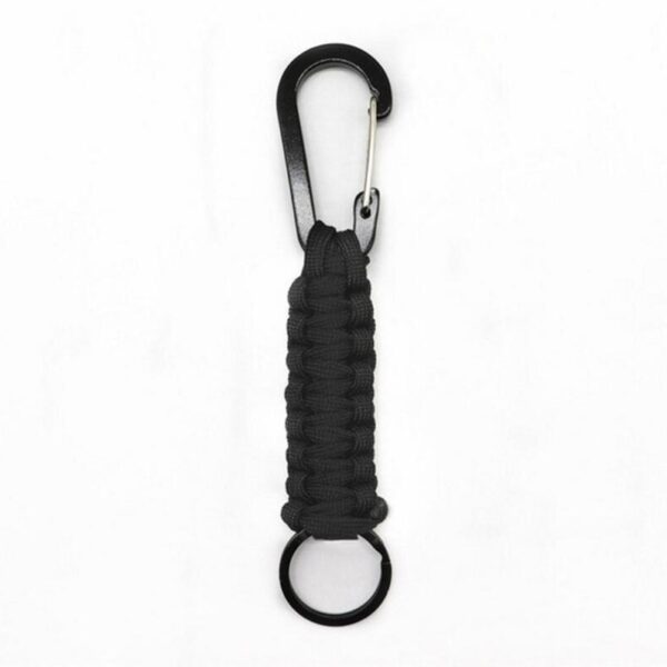 Wholesale Hand-woven Seven Core Ribbon Outdoor Sports Hiking Buckle Keychain