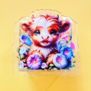 B323-highland cow pen holder