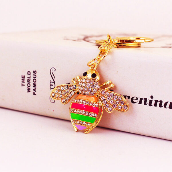 O1CN012kHmvA1v3dYxke6ay_4061786117-0-cib Wholesale Creative Crystal Diamond Bee Keychain