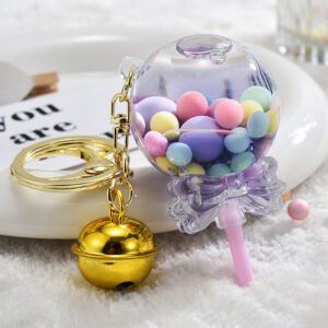 Purple / Light gold buckle + lollipop + Bell A4-1