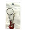 Wholesale Stainless Steel Color Printing Embossed Guitar Keychain