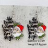 Wholesale Christmas Santa Claus Gingerbread Man Acrylic Christmas Earrings