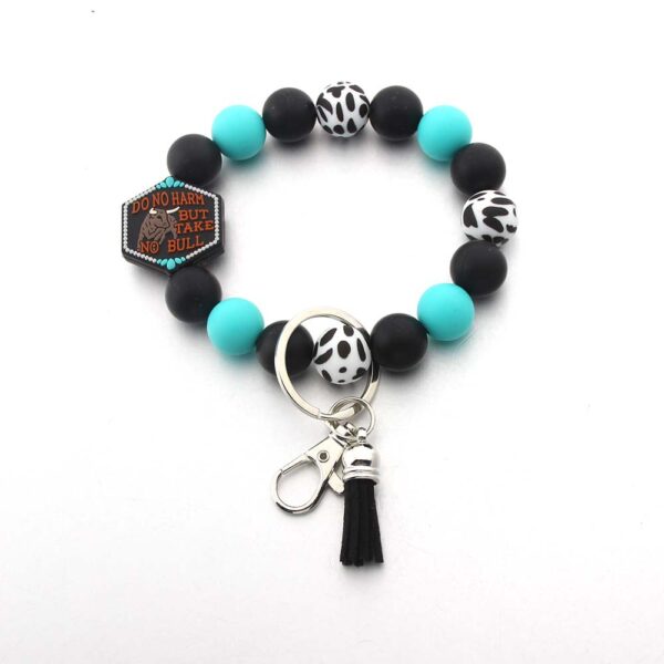 O1CN012mCOlo1bYW4r2u11D_2216822363477-0-cib Wholesale Cartoon Animal Western Cowboy Silicone Tassel Bracelet Keychain