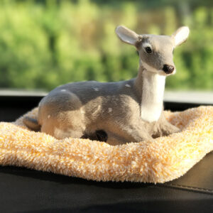 Grey Deer-Yellow Cushion