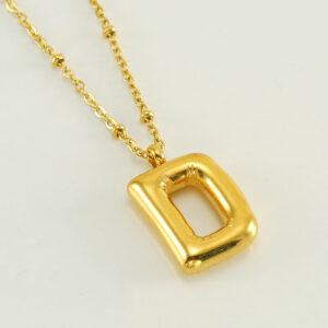 Gold letter D (with chain)