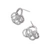 Wholesale Jewelry Rhinestone 5 Circle Alloy Earrings
